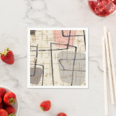 Mittelalterliche moderne Abstrakte Zeitung Napkins Serviette (Beispiel)