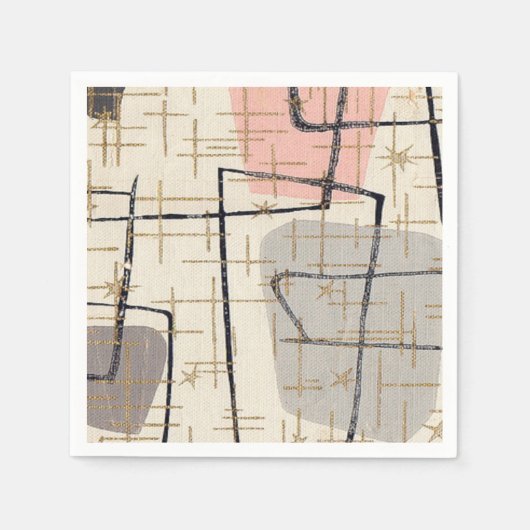 Mittelalterliche moderne Abstrakte Zeitung Napkins Serviette (Vorderseite)