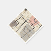 Mittelalterliche moderne Abstrakte Zeitung Napkins Serviette (Ecke)