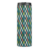 Mittelalterliche Moderne Aquamarin- und Korallenmu Thermosbecher (Rückseite)