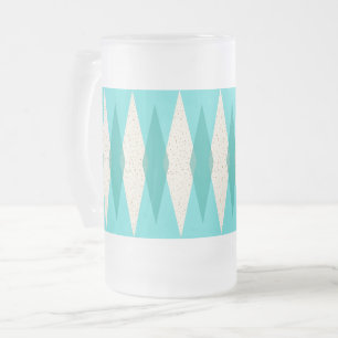Mittelalterliche moderne Argyle-Frosted-Tasse Mattglas Bierglas