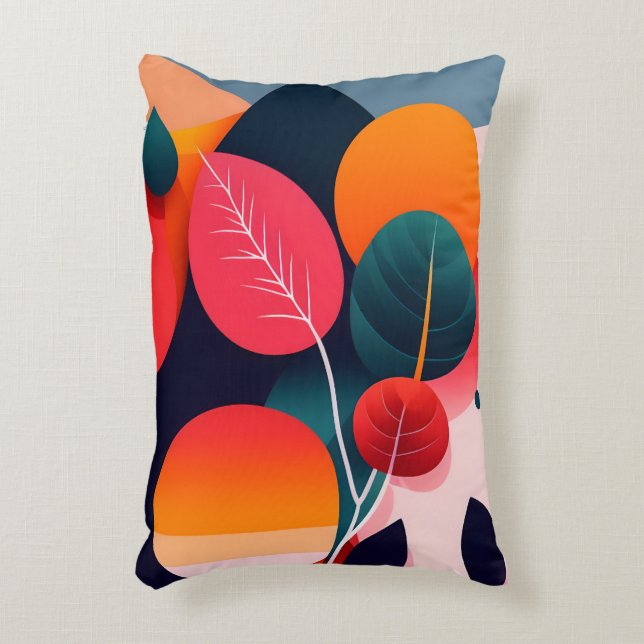 Mittelalterliche Moderne Art Throw Kissen (Vorderseite(Vertikal))