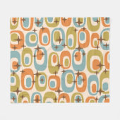 Mittelalterliche Moderne Atomare Muster Fleecedecke (Vorderseite (Horizontal))