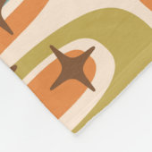 Mittelalterliche Moderne Atomare Muster Fleecedecke (Ecke)