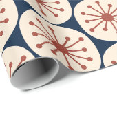 Mittelalterliche Moderne Atomare Punkte Retro-Must Geschenkpapier (Rolleneckpunkt)