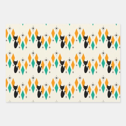 Mittelalterliche moderne atomare Sternexplosionen Geschenkpapier Set (Vorderseite 2)