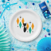 Mittelalterliche moderne atomare Sternexplosionen Pappteller (Party)