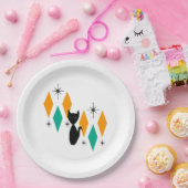 Mittelalterliche moderne atomare Sternexplosionen Pappteller (Party)