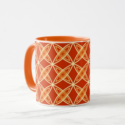 Mittelalterliche moderne Atomdruckerei - Mandarin Tasse (Vorderseite Links)