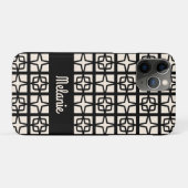 Mittelalterliche Moderne Atomic 1950er Retro Perso Case-Mate iPhone Hülle (Rückseite (Horizontal))