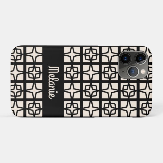 Mittelalterliche Moderne Atomic 1950er Retro Perso Case-Mate iPhone Hülle (Rückseite (Horizontal))