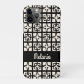 Mittelalterliche Moderne Atomic 1950er Retro Perso Case-Mate iPhone Hülle (Rückseite)