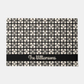 Mittelalterliche Moderne Atomic 1950er Retro Perso Fußmatte (Vorderseite)