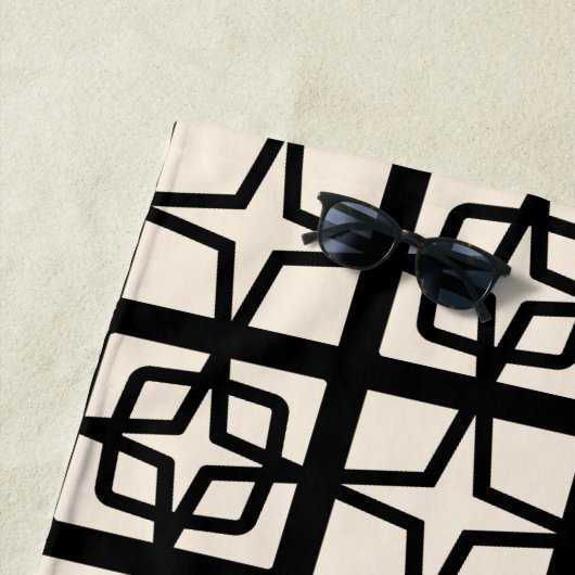 Mittelalterliche Moderne Atomic 1950er Retro Perso Strandtuch (Beispiel)