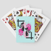 Mittelalterliche moderne Atomkatze Spielkarten (Rückseite)