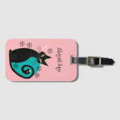 Mittelalterliche, moderne Atomkatzenreklame Gepäckanhänger (Vorderseite (Horizontal))