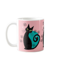 Mittelalterliche, moderne Atomkatzenreklame