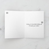 Mittelalterliche moderne Atomkatzenrinne Happy Bir Karte (Innenseite)