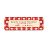 Mittelalterliche moderne Atomstars Retro Red & Cre (Vorne)