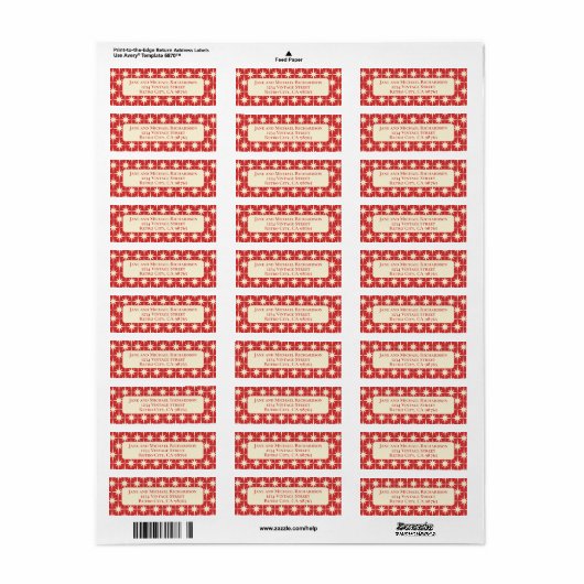 Mittelalterliche moderne Atomstars Retro Red & Cre (Vorne)