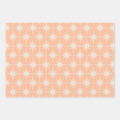 Mittelalterliche, moderne Atomsterne im Retro-Stil Geschenkpapier Set (Vorderseite 2)