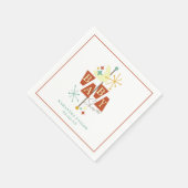 Mittelalterliche moderne Babydusche Napkins Serviette (Ecke)