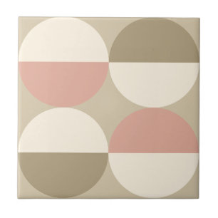 Mittelalterliche moderne beige Kreisen geometrisch Fliese