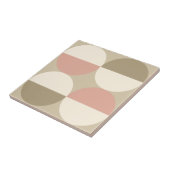 Mittelalterliche moderne beige Kreisen geometrisch Fliese (Seite)