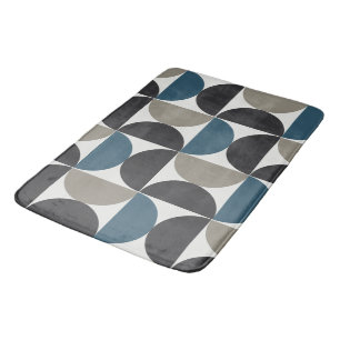 Mittelalterliche Moderne Blaugraue Gunmetall Badematte