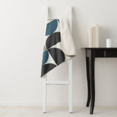 Mittelalterliche Moderne Blaugraue Gunmetall Sherpadecke (Beispiel)