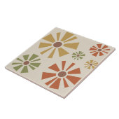 Mittelalterliche Moderne Blume mehrfarbig Fliese (Seite)