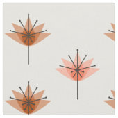 Mittelalterliche Moderne Blume Orange Stoff (Nahaufnahme)