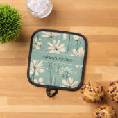 Mittelalterliche Moderne Blumendärme Individuelle  Topflappen (Oben Unten)