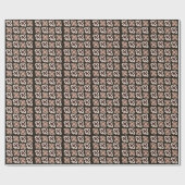 Mittelalterliche moderne, blumengeometrische Struk Geschenkpapier (Flach)