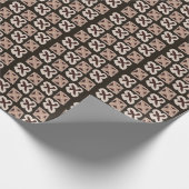 Mittelalterliche moderne, blumengeometrische Struk Geschenkpapier (Ecke)