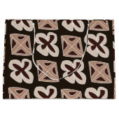 Mittelalterliche moderne, blumengeometrische Struk Große Geschenktüte (Vorderseite)