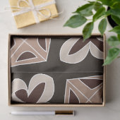 Mittelalterliche moderne, blumengeometrische Struk Seidenpapier (Geschenk)