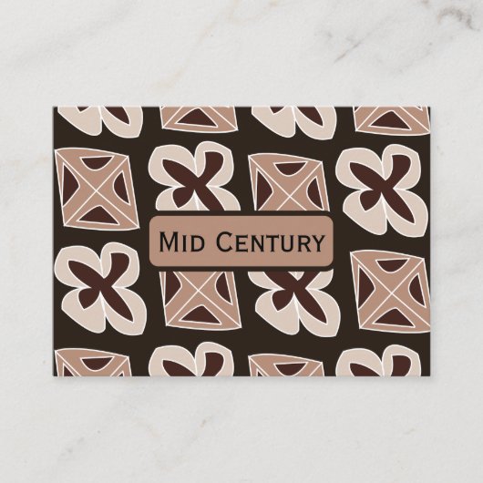 Mittelalterliche moderne, blumengeometrische Struk Visitenkarte (Vorderseite)