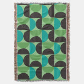 Mittelalterliche Moderne Braun Grün und Türkis Decke (Vorderseite Vertikal)