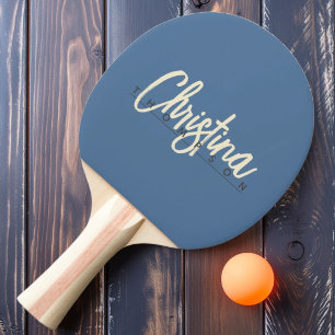 Mittelalterliche moderne Capri Blauer Farbname Tischtennis Schläger