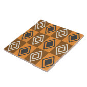 Mittelalterliche moderne Diamanten Orange Brown Fliese (Seite)