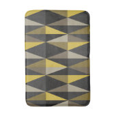 Mittelalterliche moderne Dreiecke dunkelgelb Badematte (Vorderseite Vertikal)