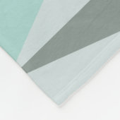 Mittelalterliche moderne Dreiecke Türkis Fleecedecke (Ecke)