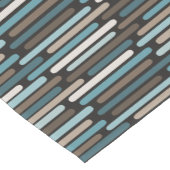 Mittelalterliche moderne dünne Streifen Türkis Bra Kurzer Tischläufer (Ecke)