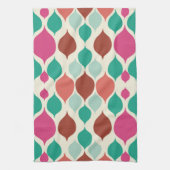 Mittelalterliche moderne, farbenfrohe Geometrie Geschirrtuch (Vertikal)