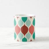 Mittelalterliche moderne, farbenfrohe Geometrie Kaffeetasse (Mittel)