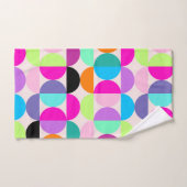 Mittelalterliche moderne farbenfrohe Kreise Retro Badhandtuch Set (Handtuch)