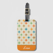 Mittelalterliche moderne, farbenfrohe Sternexplosi Gepäckanhänger (Vorderseite Vertikal)