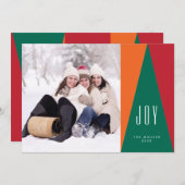 Mittelalterliche Moderne Freude, Weihnachts-Fotoka Feiertagskarte (Vorne/Hinten)