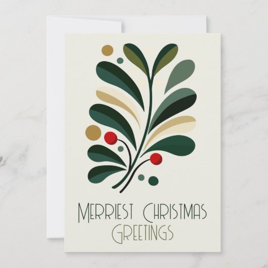 Mittelalterliche Moderne frohe Weihnachten (Vorderseite)